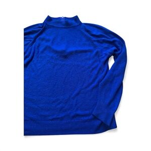 Vintage Hampshire Studio Blue Cowl Neck Sweater